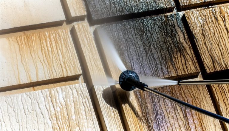 power washing building materials